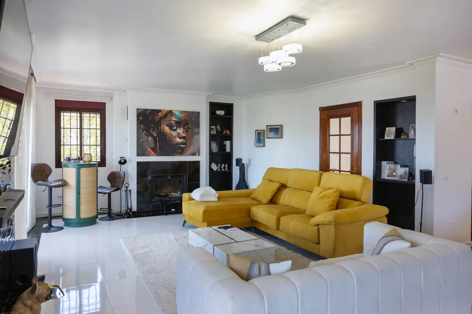 Wohnzimmer von Haus oder Chalet zum Verkauf in Málaga mit Klimaanlage, Heizung und Privatgarten