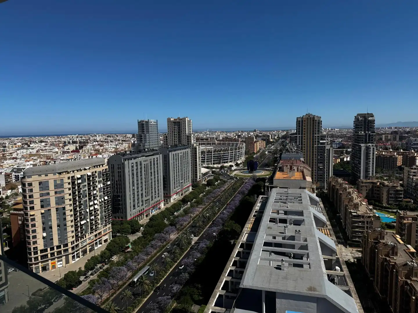 Vista exterior de Apartament de lloguer en Valencia amb Aire condicionat, Jardí privat i Terrassa