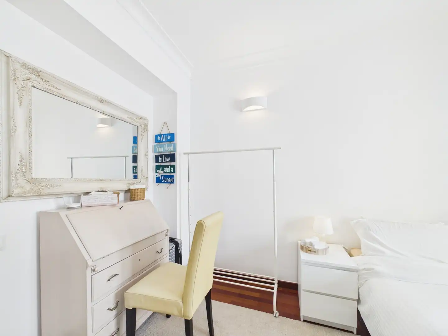 Dormitori de Apartament de lloguer en  Palma de Mallorca amb Aire condicionat, Moblat i Balcó