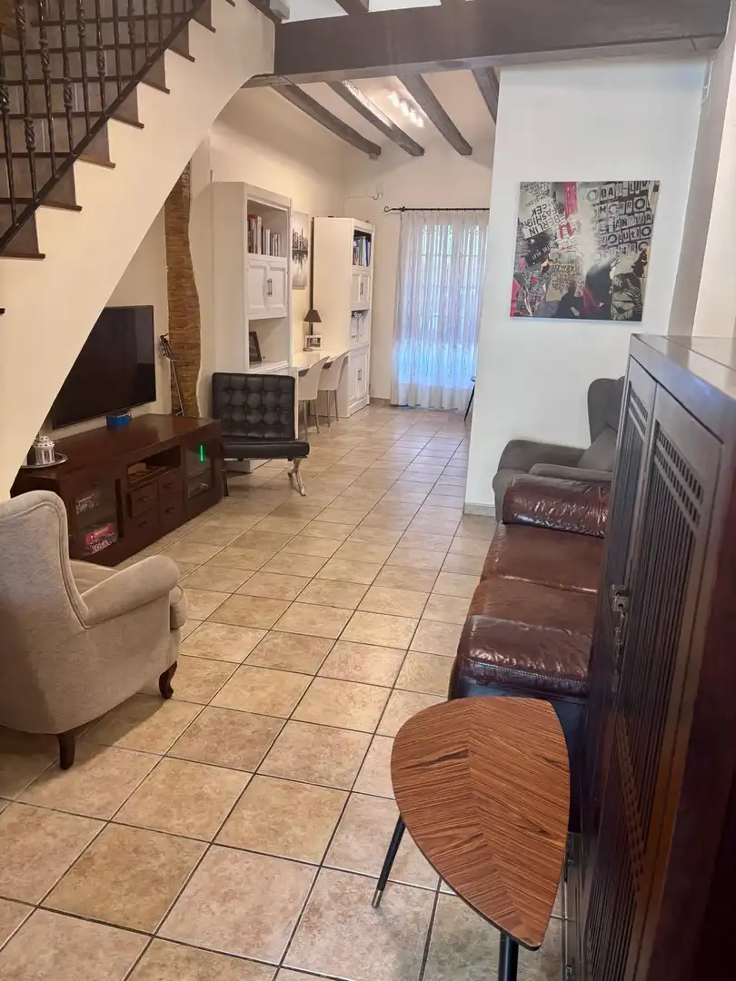 Sala de estar de Casa adosada en venta en Sueca con Trastero