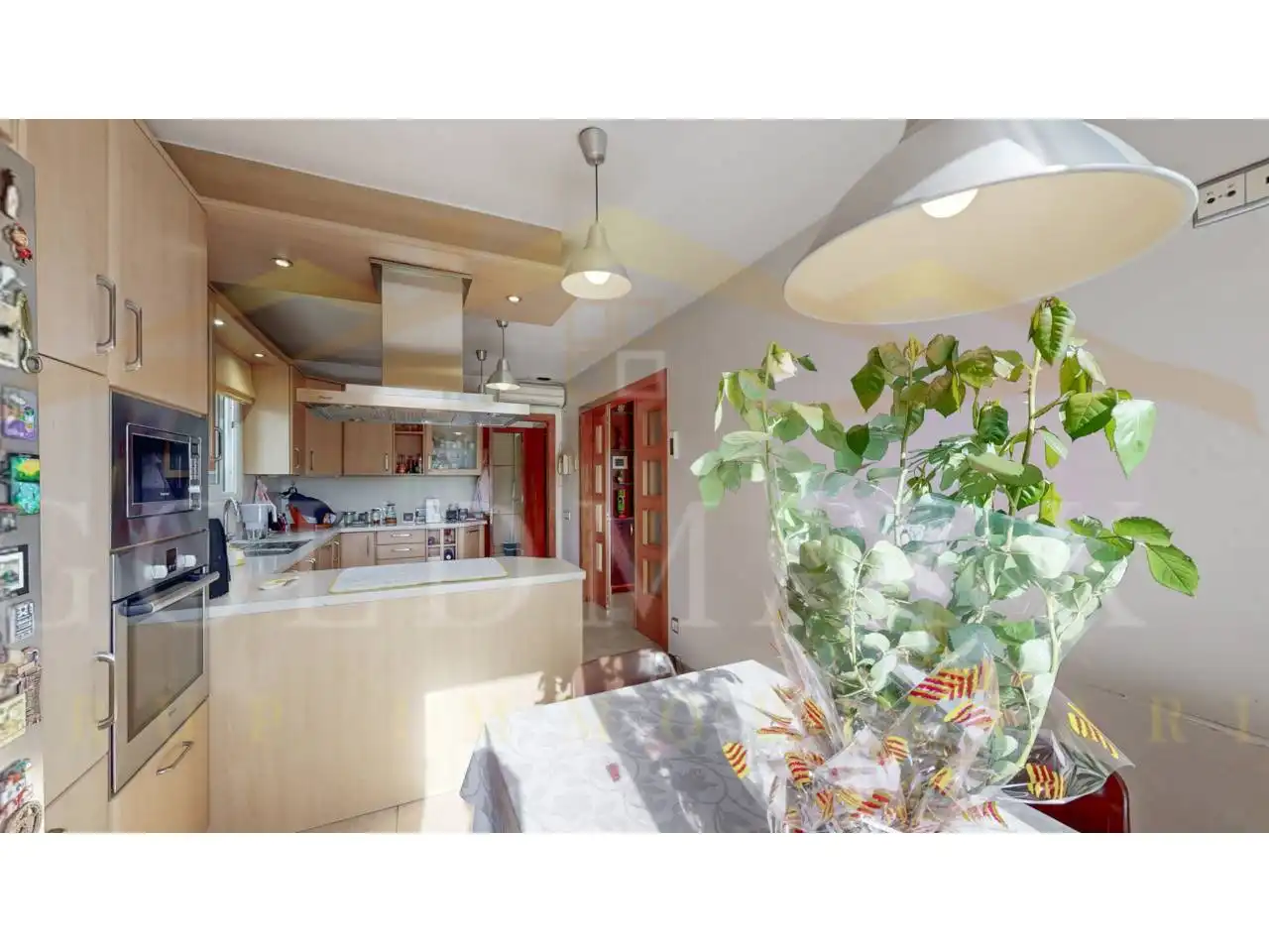 Cuina de Casa o xalet en venda en Sabadell amb Aire condicionat, Jardí privat i Terrassa