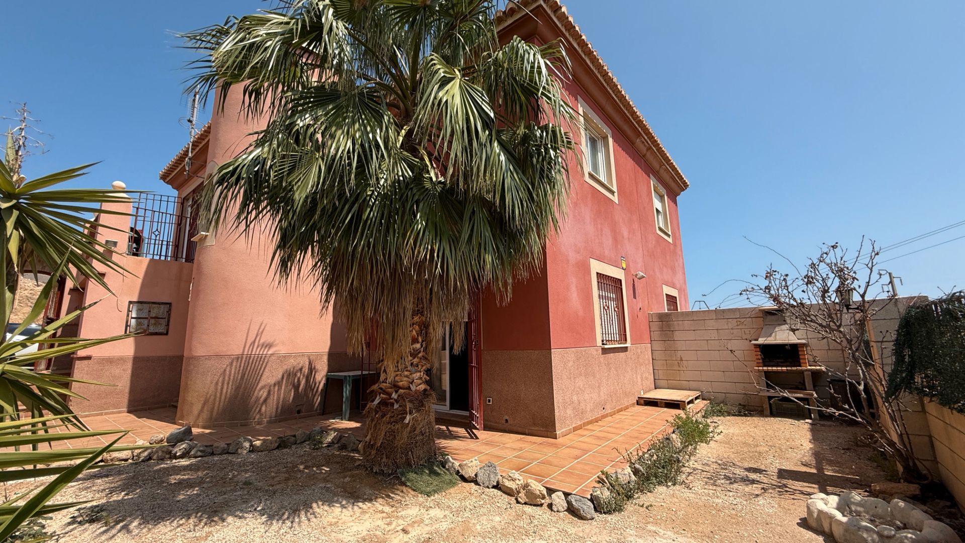 Vista exterior de Casa o chalet en venta en Roquetas de Mar con Jardín privado y Terraza