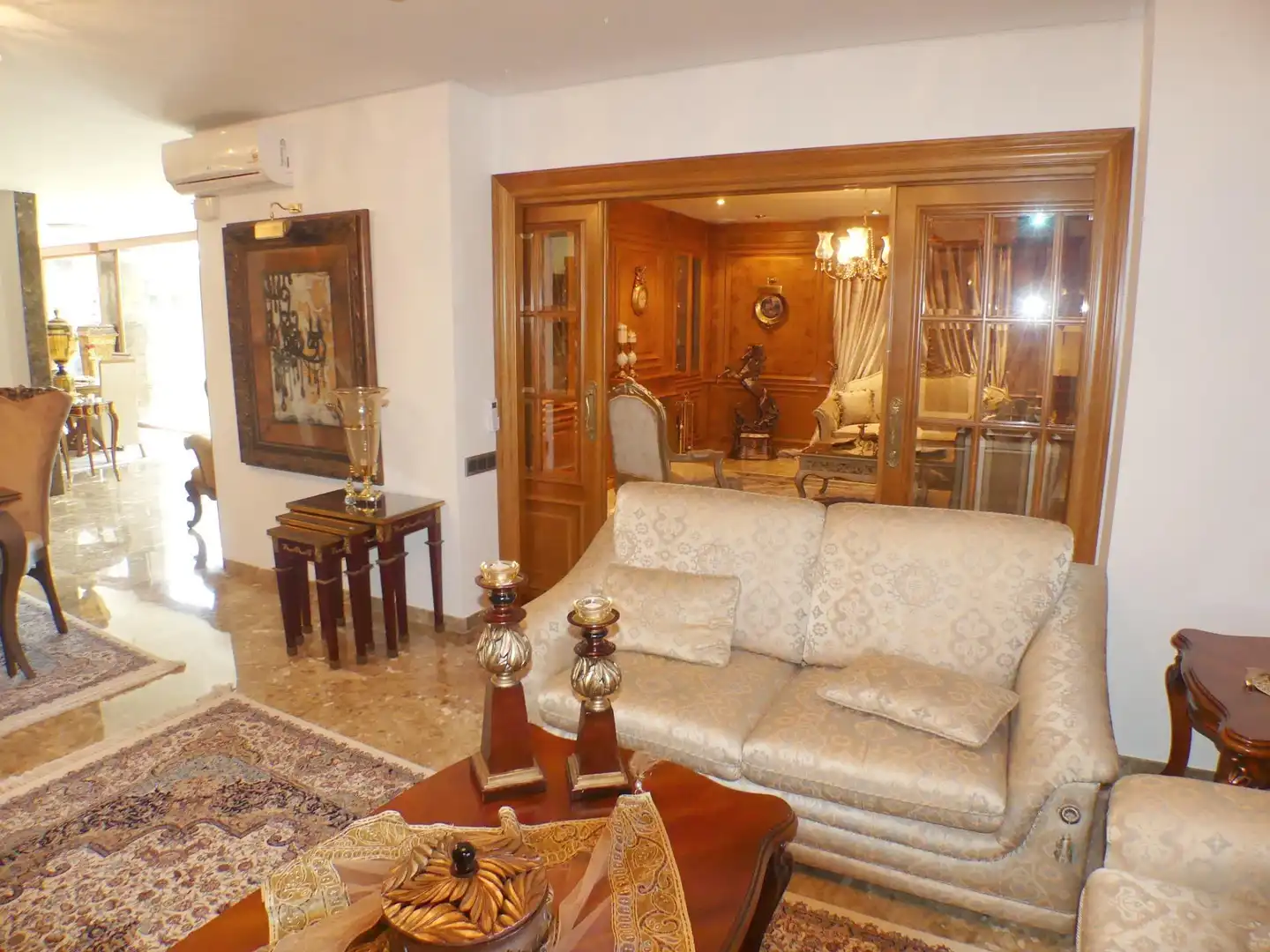 Sala d'estar de Casa o xalet en venda en Godella amb Aire condicionat, Calefacció i Jardí privat