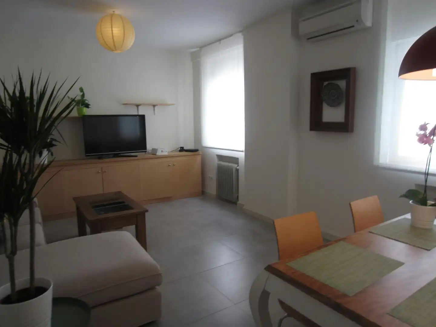 Sala de estar de Piso de alquiler en Madrid con Aire acondicionado, Calefacción y Jardín privado