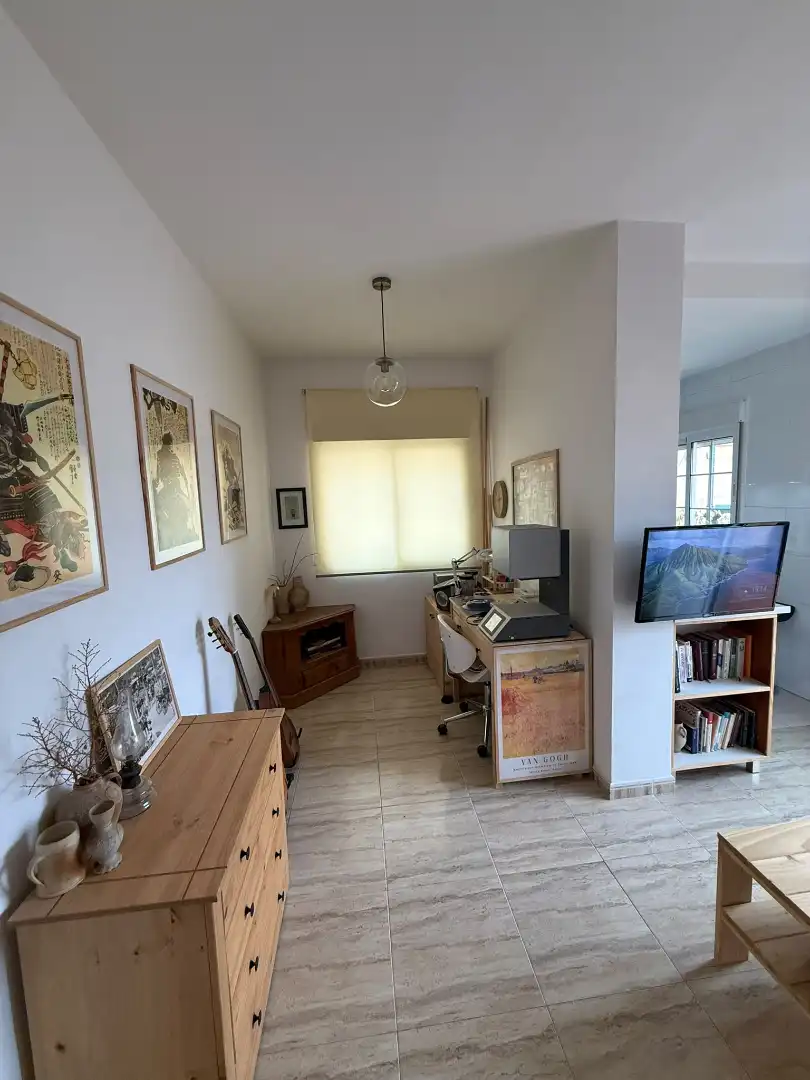 Living room of Attic for sale in Roquetas de Mar ciudad