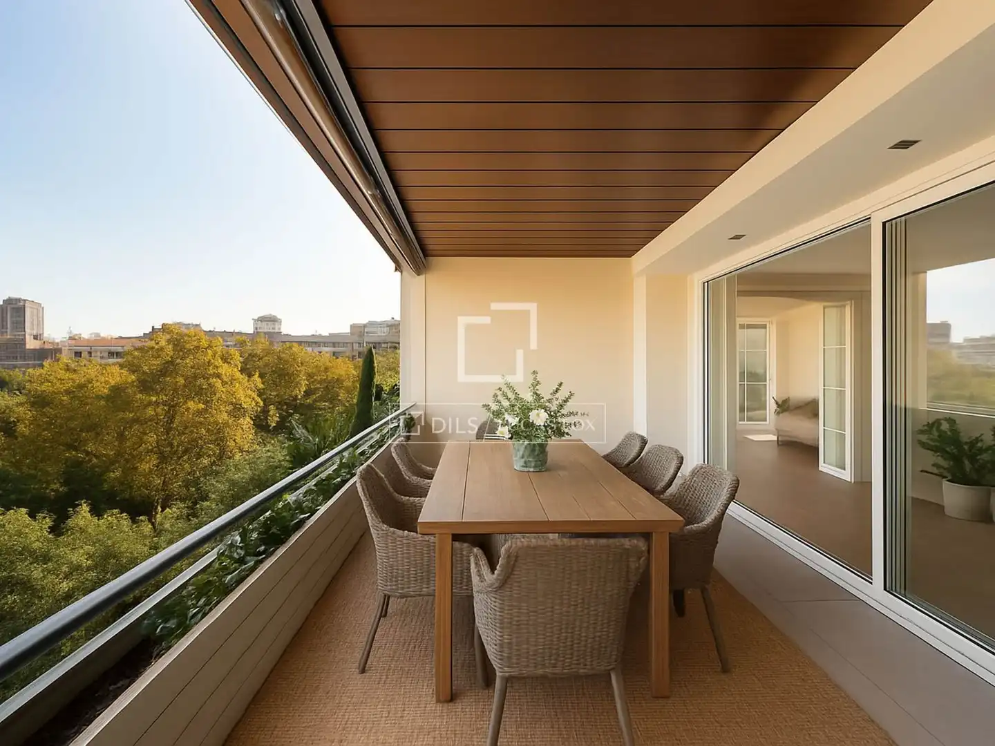 Terrasse von Wohnung zum Verkauf in Barcelona mit Klimaanlage, Heizung und Parkett