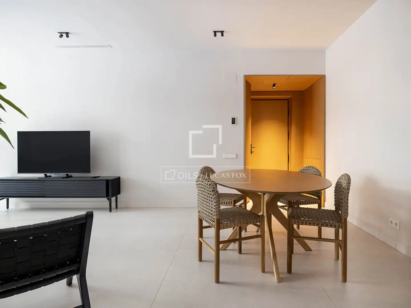 Wohnzimmer von Wohnung zur Miete in Barcelona mit Klimaanlage, Terrasse und Möbliert