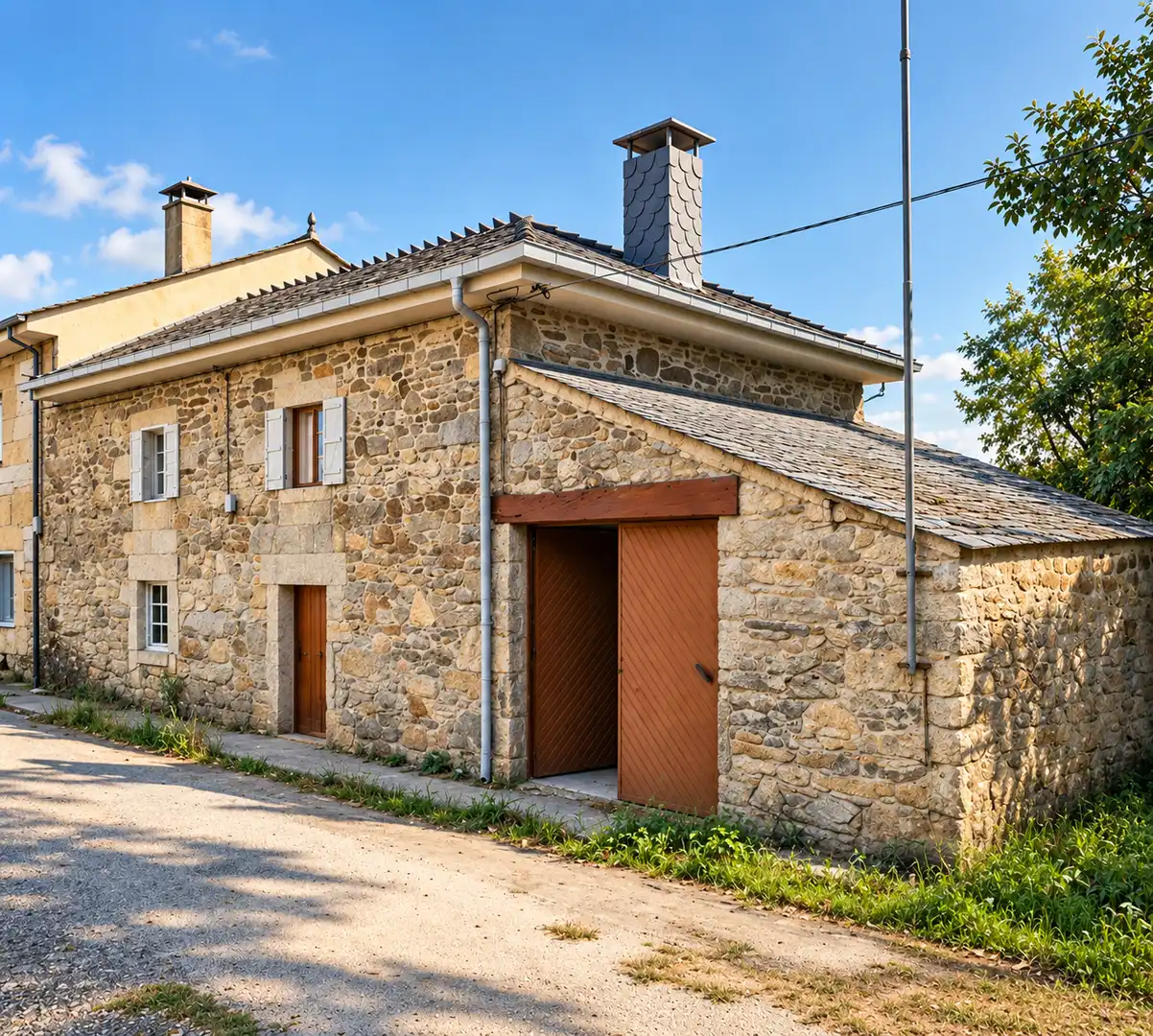 Casa rustica con giardino in vendita a Friol, imagen 36