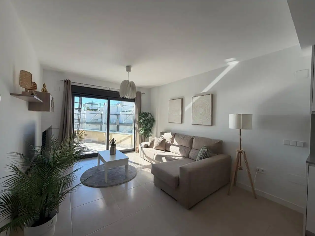 Living room of Flat for sale in Torrox  with Storage room, Furnished and Balcony