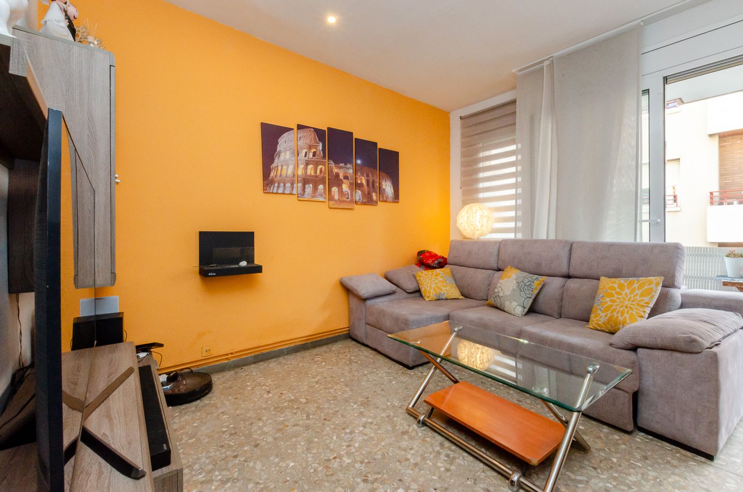 Sala d'estar de Pis en venda en  Barcelona Capital amb Aire condicionat, Calefacció i Moblat