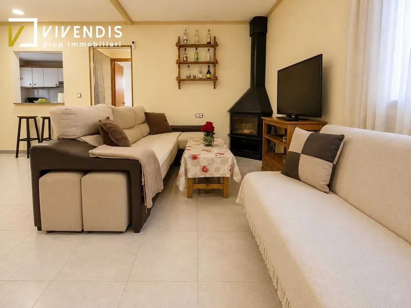Sala de estar de Casa o chalet en venta en Rosselló con Jardín privado