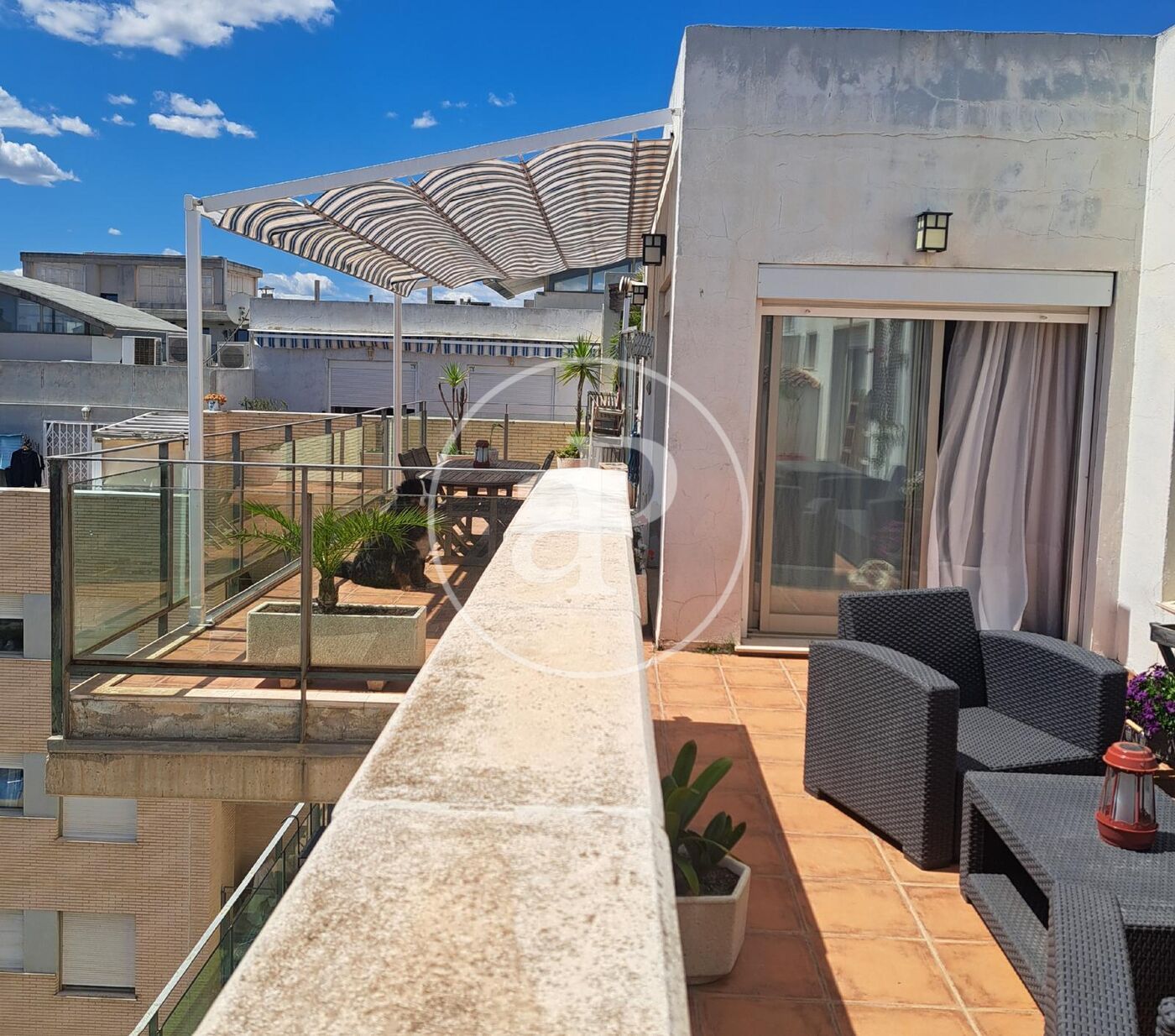 Terrace of Attic to rent in Paterna  with Air Conditioner, Heating and Private garden