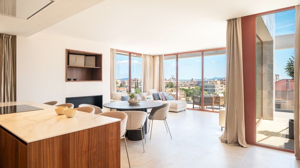 Living room of Attic for sale in  Palma de Mallorca  with Air Conditioner, Heating and Terrace