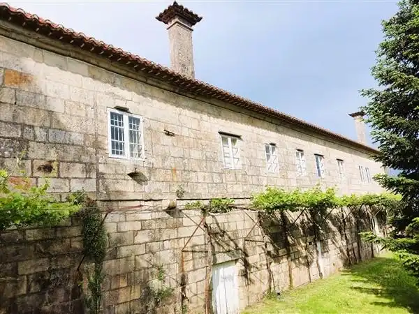 Vista exterior de Finca rústica en venta en A Cañiza   con Calefacción, Jardín privado y Terraza