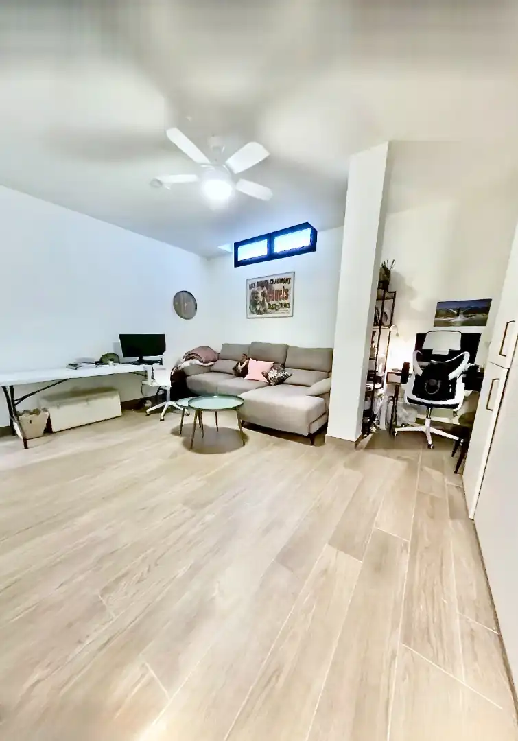 Sala d'estar de Casa o xalet en venda en Sant Joan d'Alacant amb Aire condicionat, Jardí privat i Terrassa