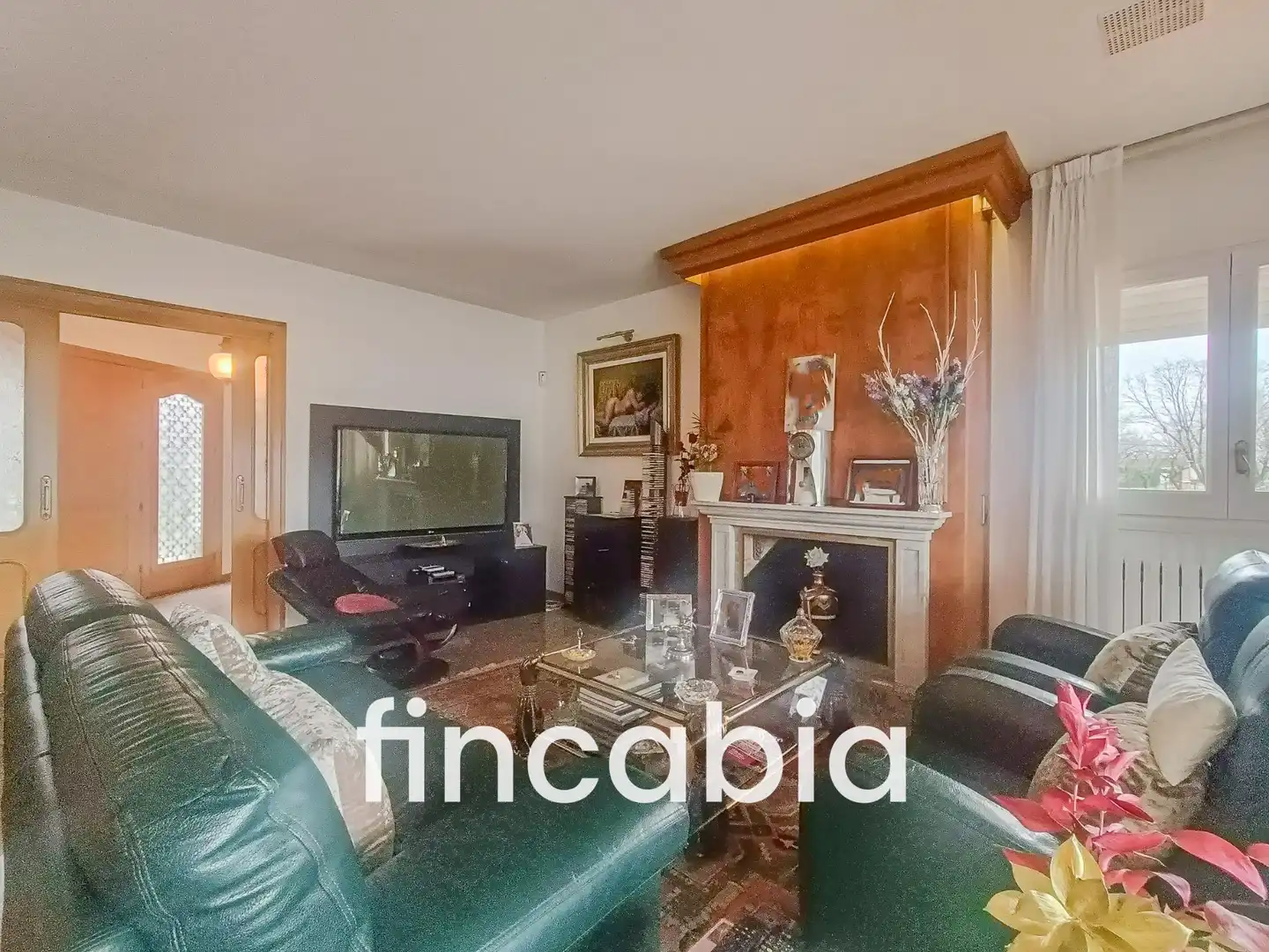 Sala d'estar de Casa o xalet en venda en Santa Coloma de Farners amb Aire condicionat, Calefacció i Jardí privat