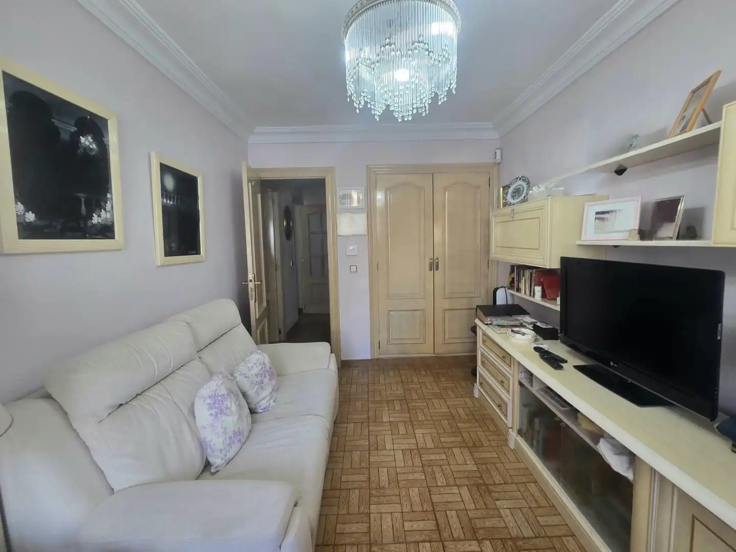 Living room of Flat for sale in  Palma de Mallorca  with Heating, Furnished and Balcony