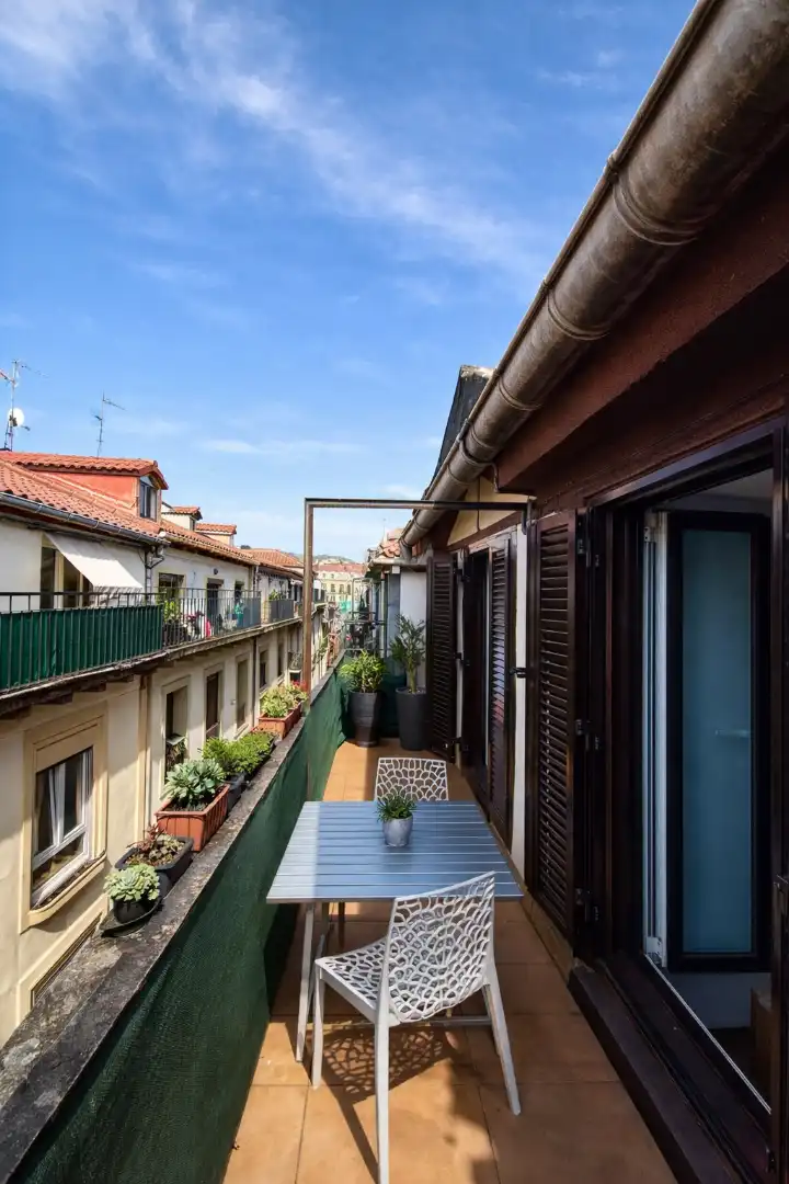 Balcony of Flat for sale in Donostia - San Sebastián   with Heating, Terrace and Furnished