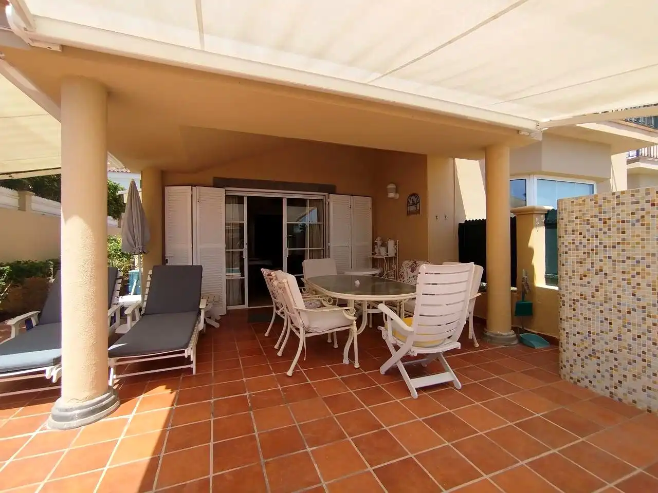 Terrace of Houses for rent in San Bartolomé de Tirajana  with Air Conditioner, Private garden and Terrace