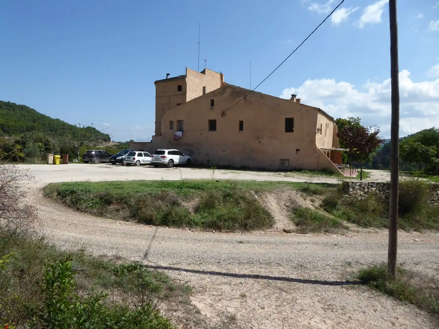 Vista exterior de Finca rústica en venta en Sant Martí de Tous con Aire acondicionado, Calefacción y Jardín privado