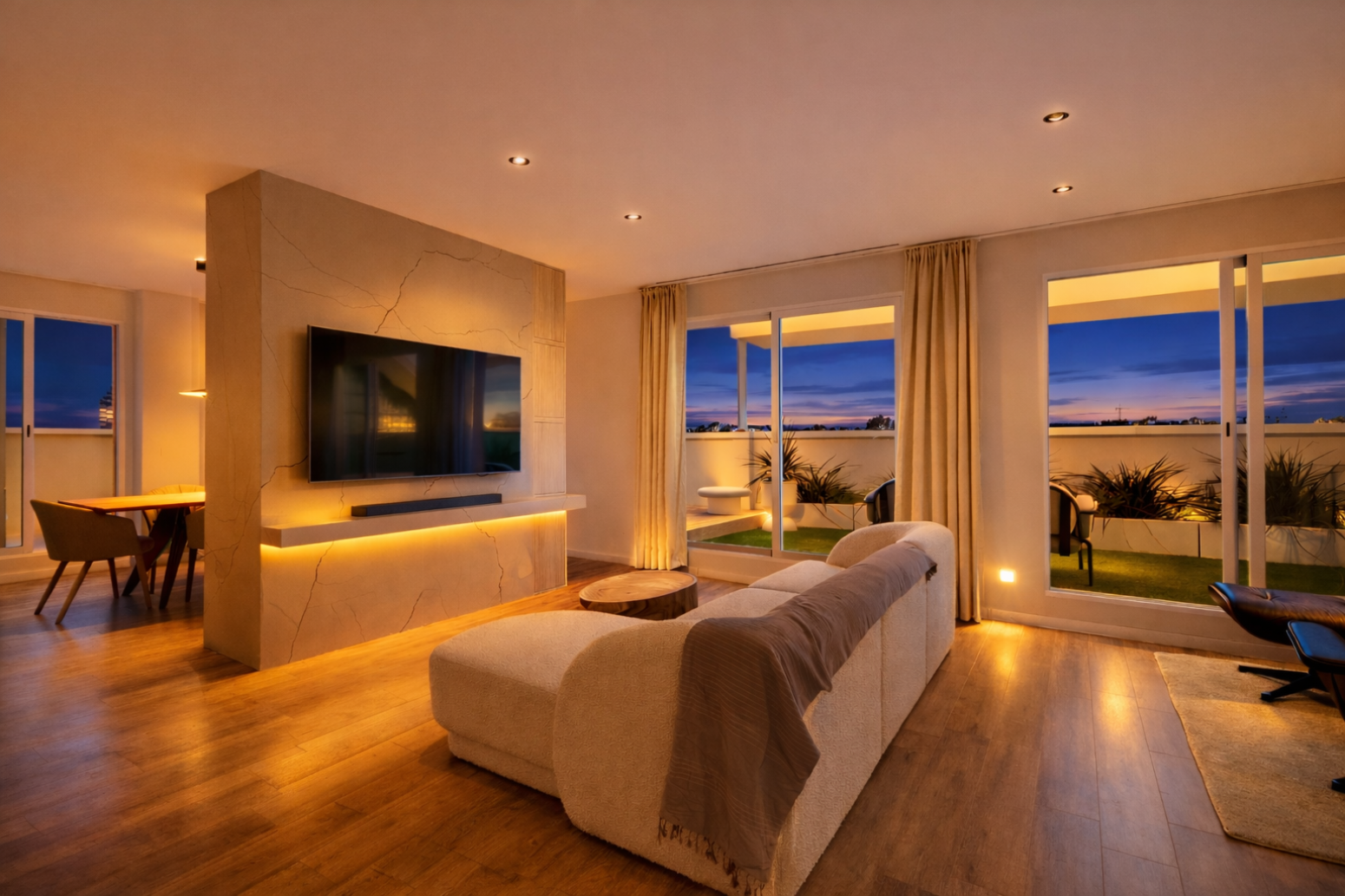 Sala d'estar de Àtic en venda en Canet d'En Berenguer amb Aire condicionat, Calefacció i Terrassa