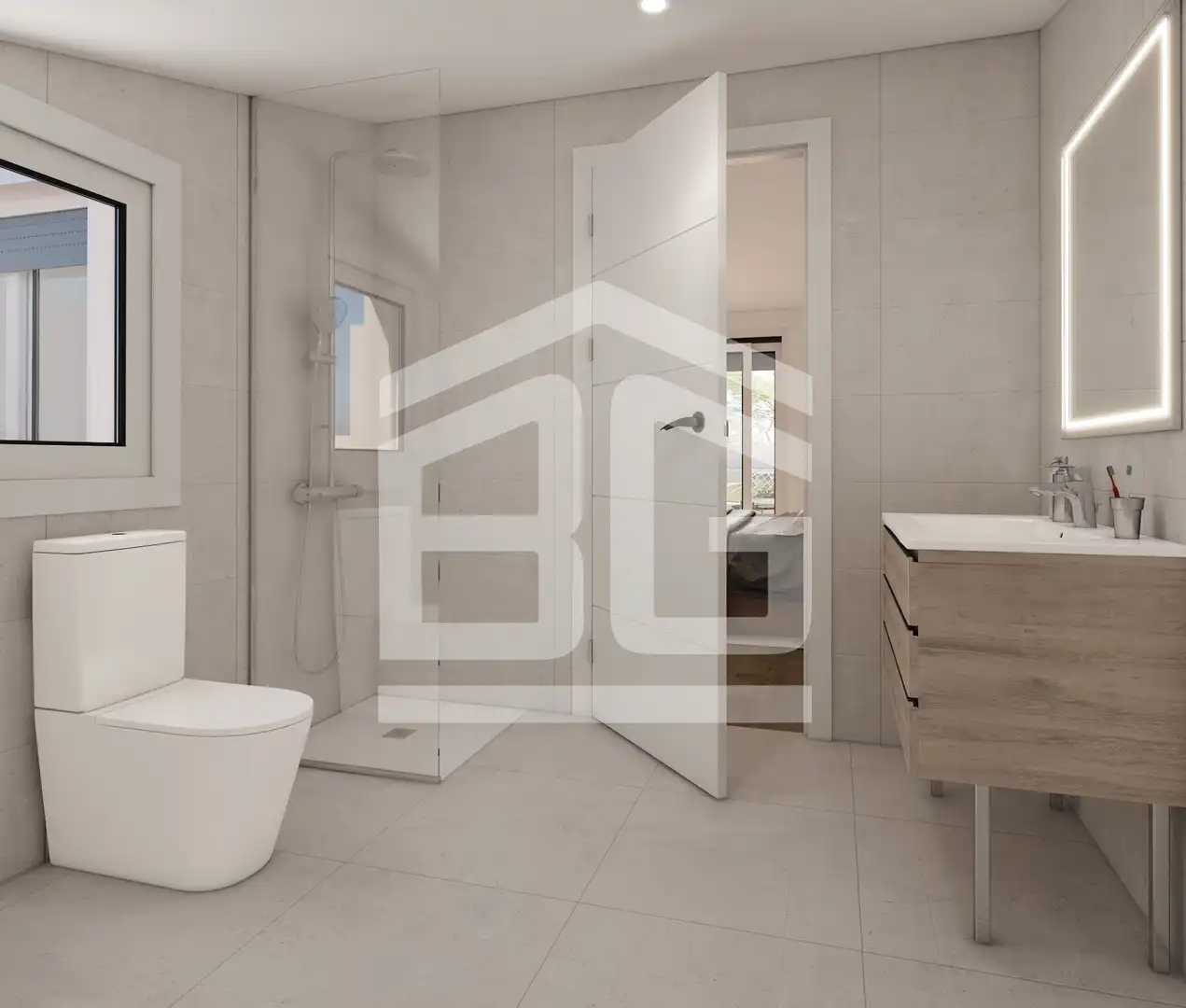 Bathroom of Duplexes for sale in Les Franqueses del Vallès  with Air Conditioner, Heating and Terrace