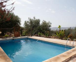 Swimming pool of House or chalet for sale in Alcaucín  with Air Conditioner, Terrace and Swimming Pool