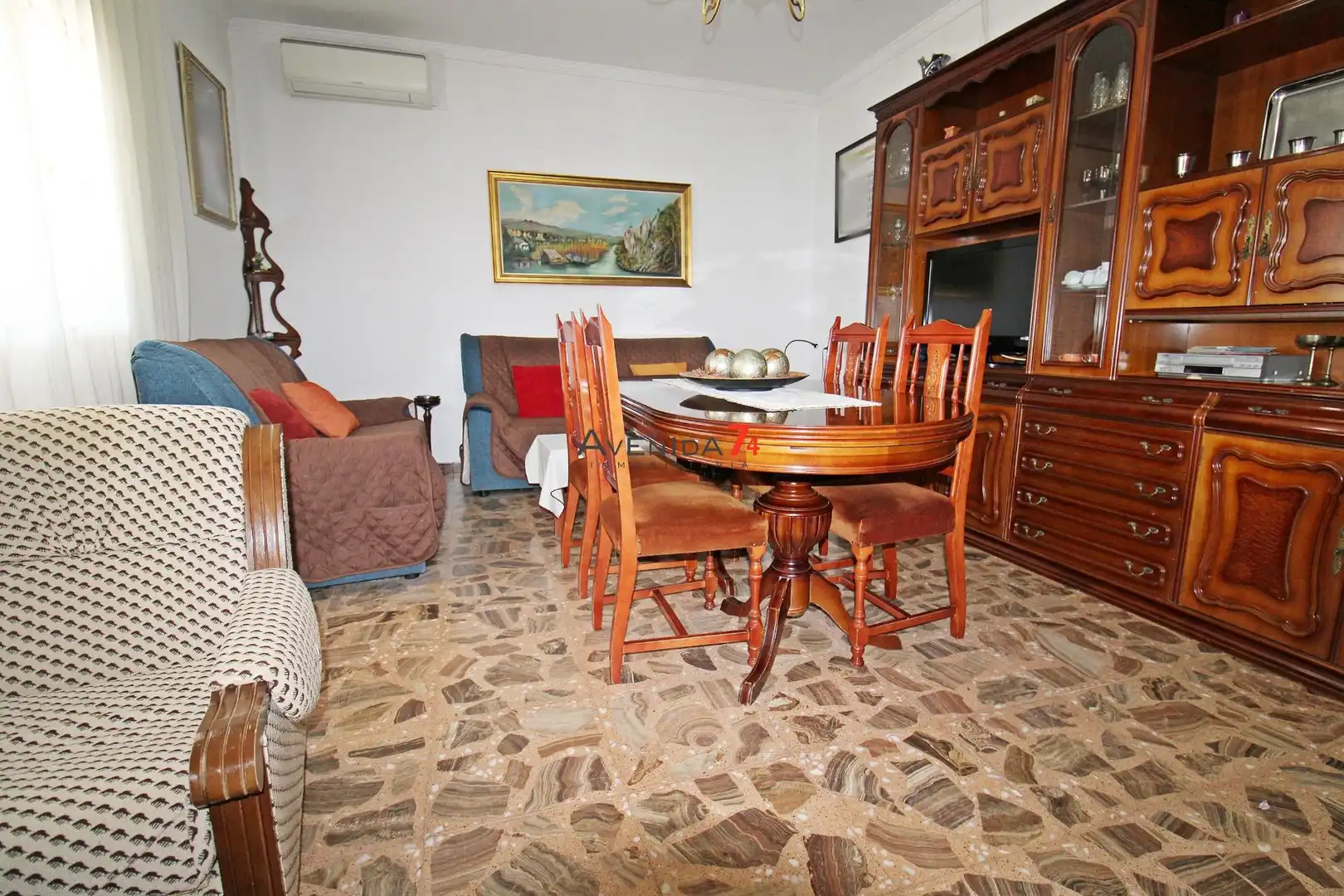 Menjador de Casa o xalet en venda en Lorca amb Aire condicionat, Jardí privat i Moblat