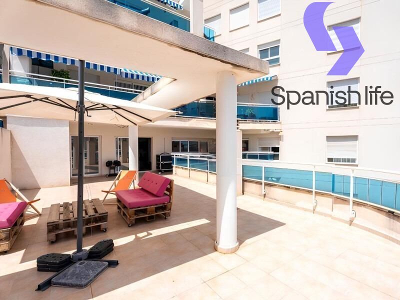 Terrace of Flat for sale in Villajoyosa / La Vila Joiosa  with Air Conditioner, Terrace and Balcony