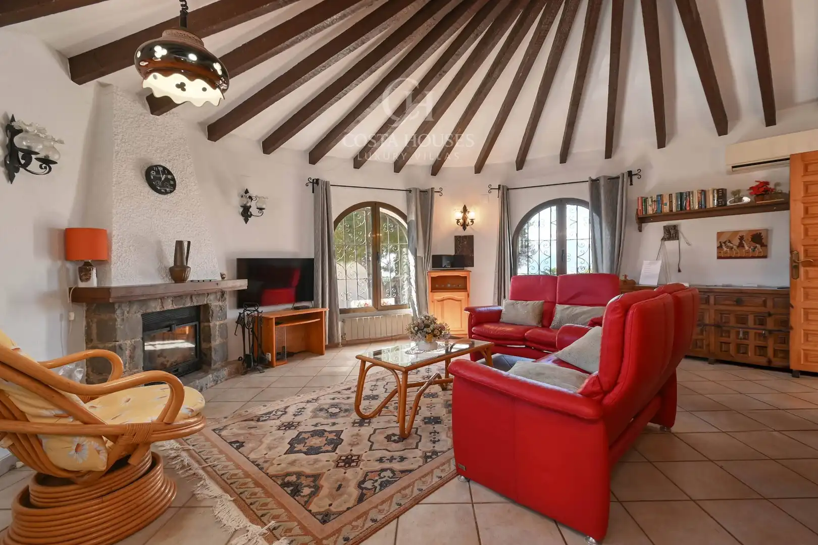 Living room of Houses for sale in Jávea / Xàbia  with Air Conditioner, Heating and Private garden