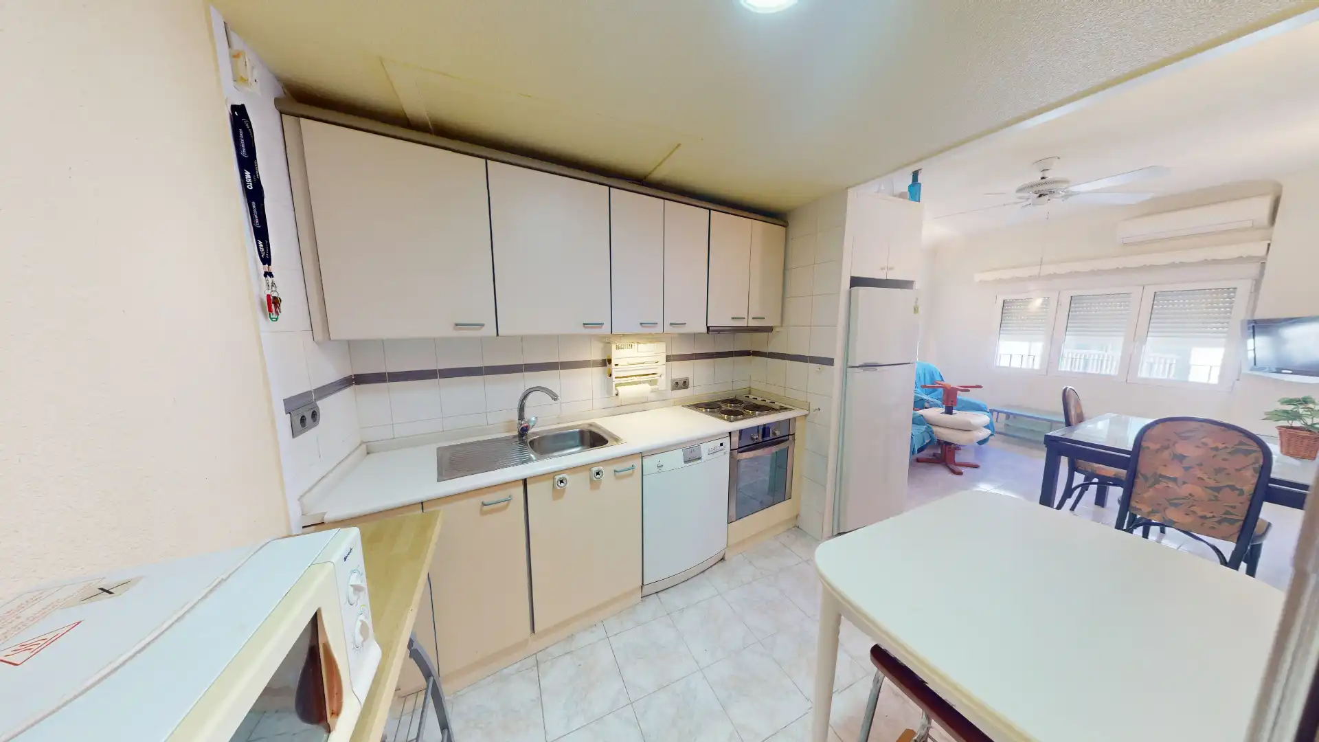 Cocina de Piso en venta en Alicante / Alacant con Aire acondicionado, Amueblado y Horno