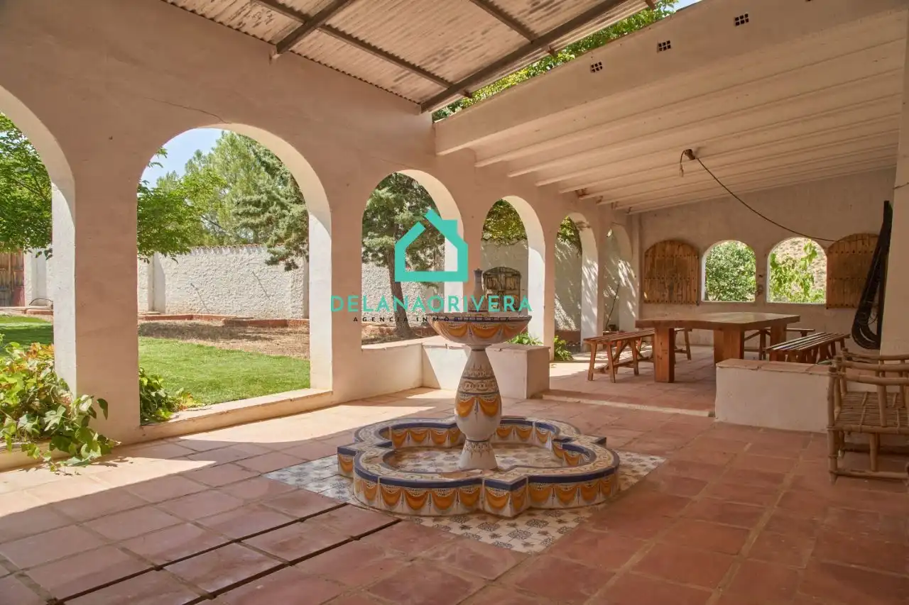 Garden of Country homes for rent in Villamalea  with Private garden, Terrace and Swimming Pool