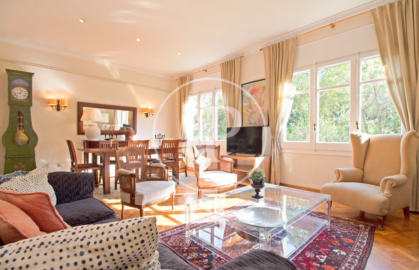 Living room of Flat to rent in  Barcelona Capital  with Air Conditioner, Heating and Storage room