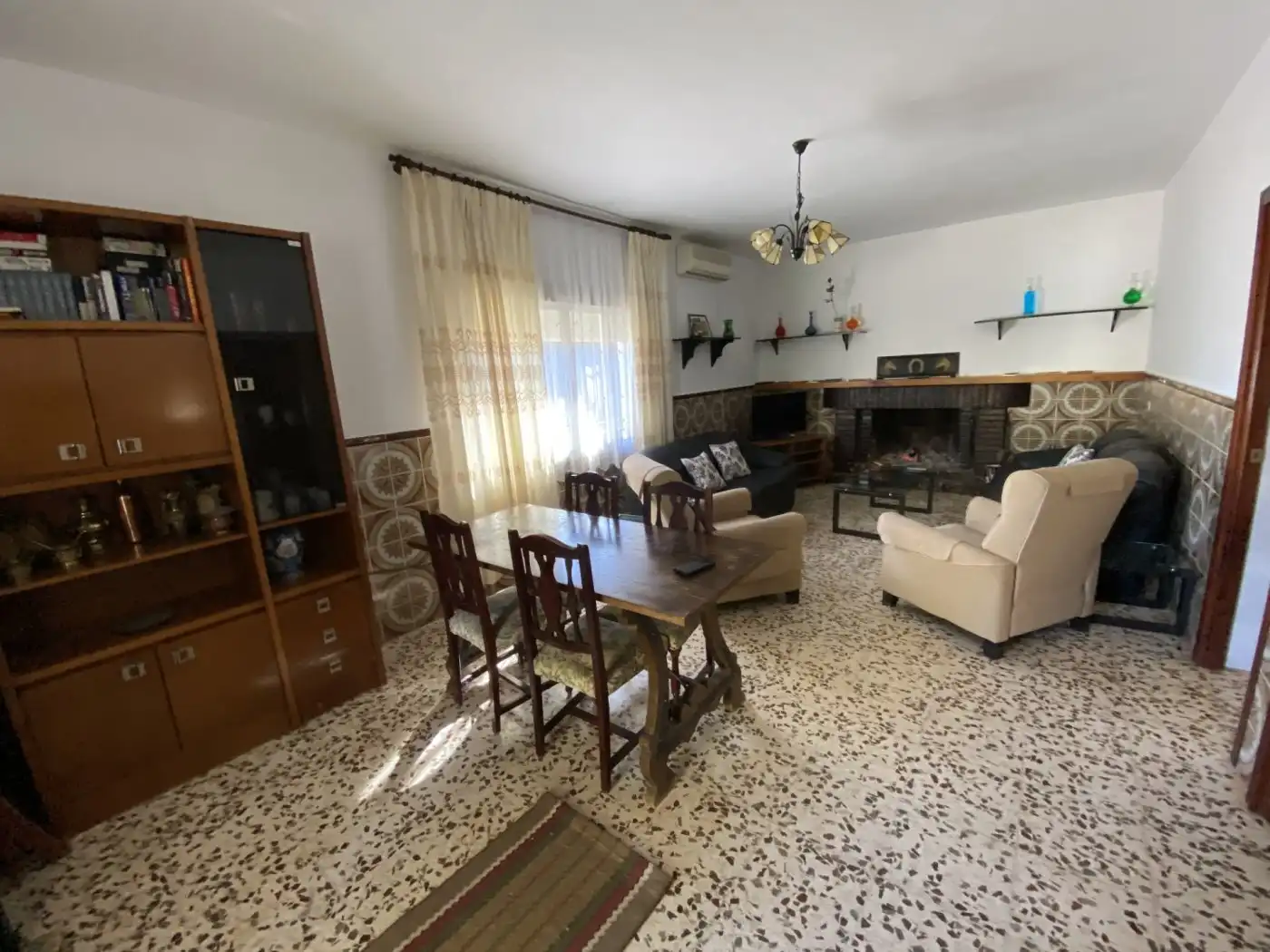 Sala de estar de Casa o chalet en venta en Valverde del Camino con Calefacción, Piscina y Amueblado