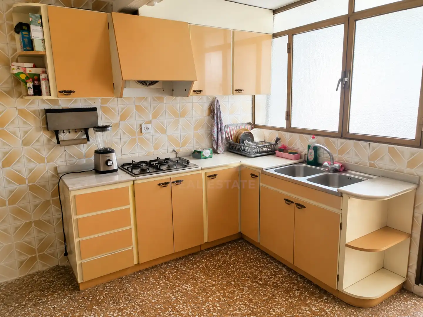 Cuina de Casa adosada en venda en Sax amb Terrassa