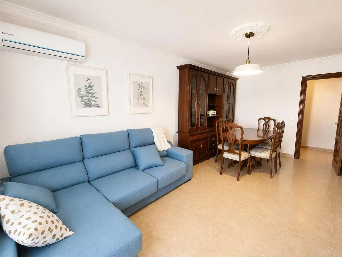 Sala de estar de Piso de alquiler en Málaga con Terraza y Amueblado