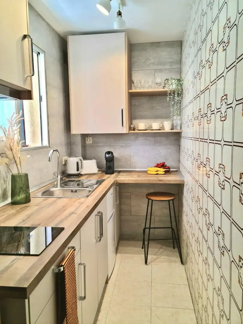 Cocina de Apartamento en venta en Salou con Aire acondicionado, Amueblado y Balcón