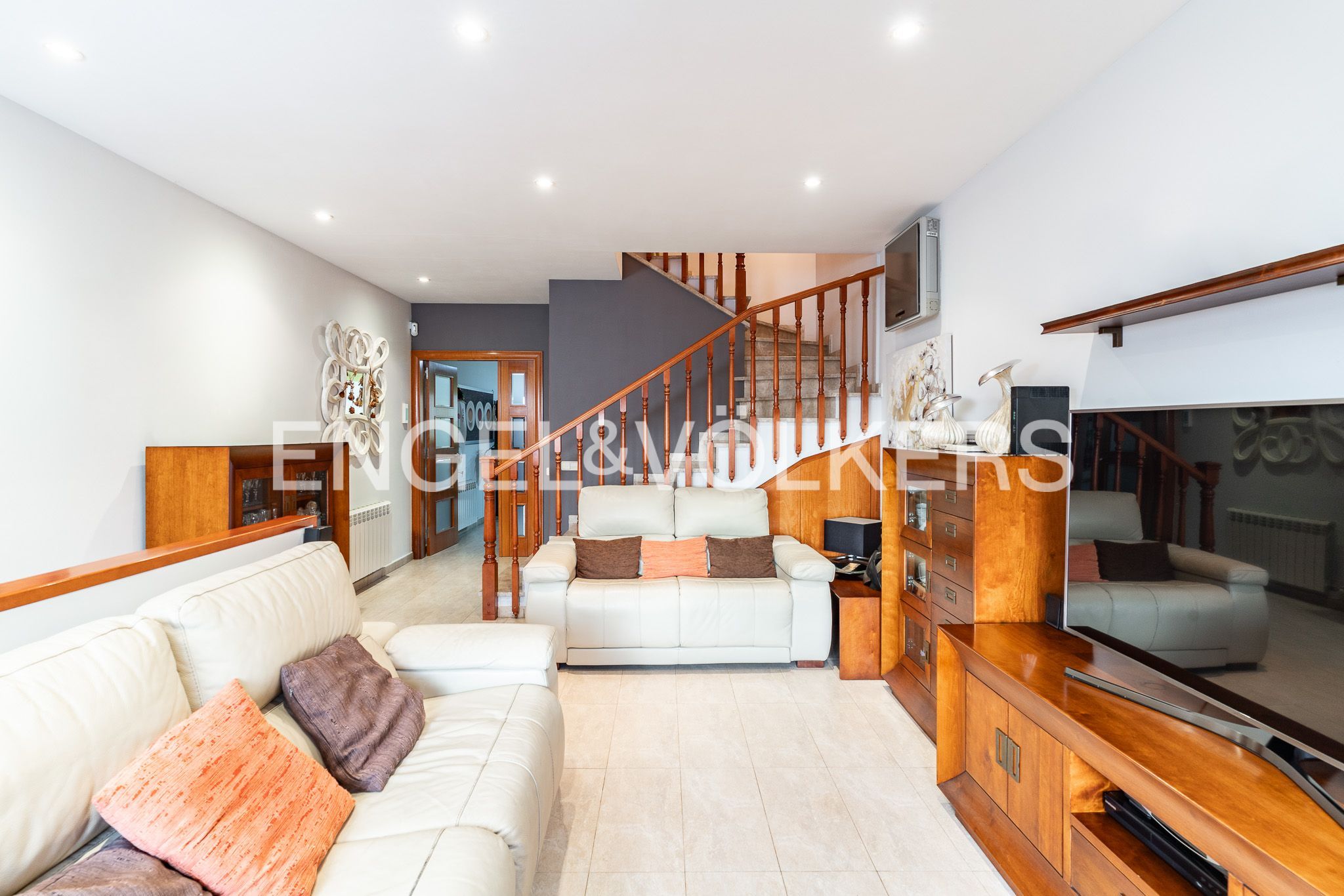 Living room of House or chalet for sale in Mataró  with Air Conditioner, Heating and Terrace