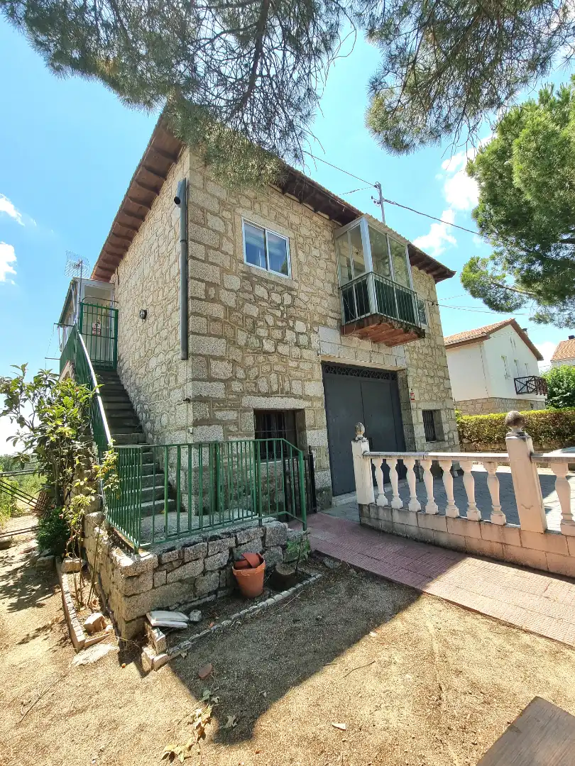 Vista exterior de Casa o xalet en venda en Hoyo de Manzanares