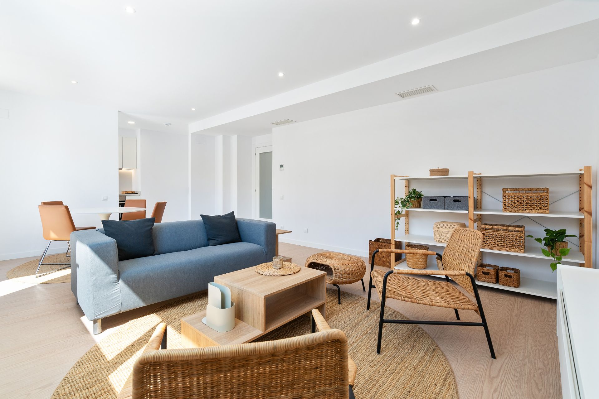 Sala d'estar de Àtic de lloguer en Badalona amb Aire condicionat, Calefacció i Parquet