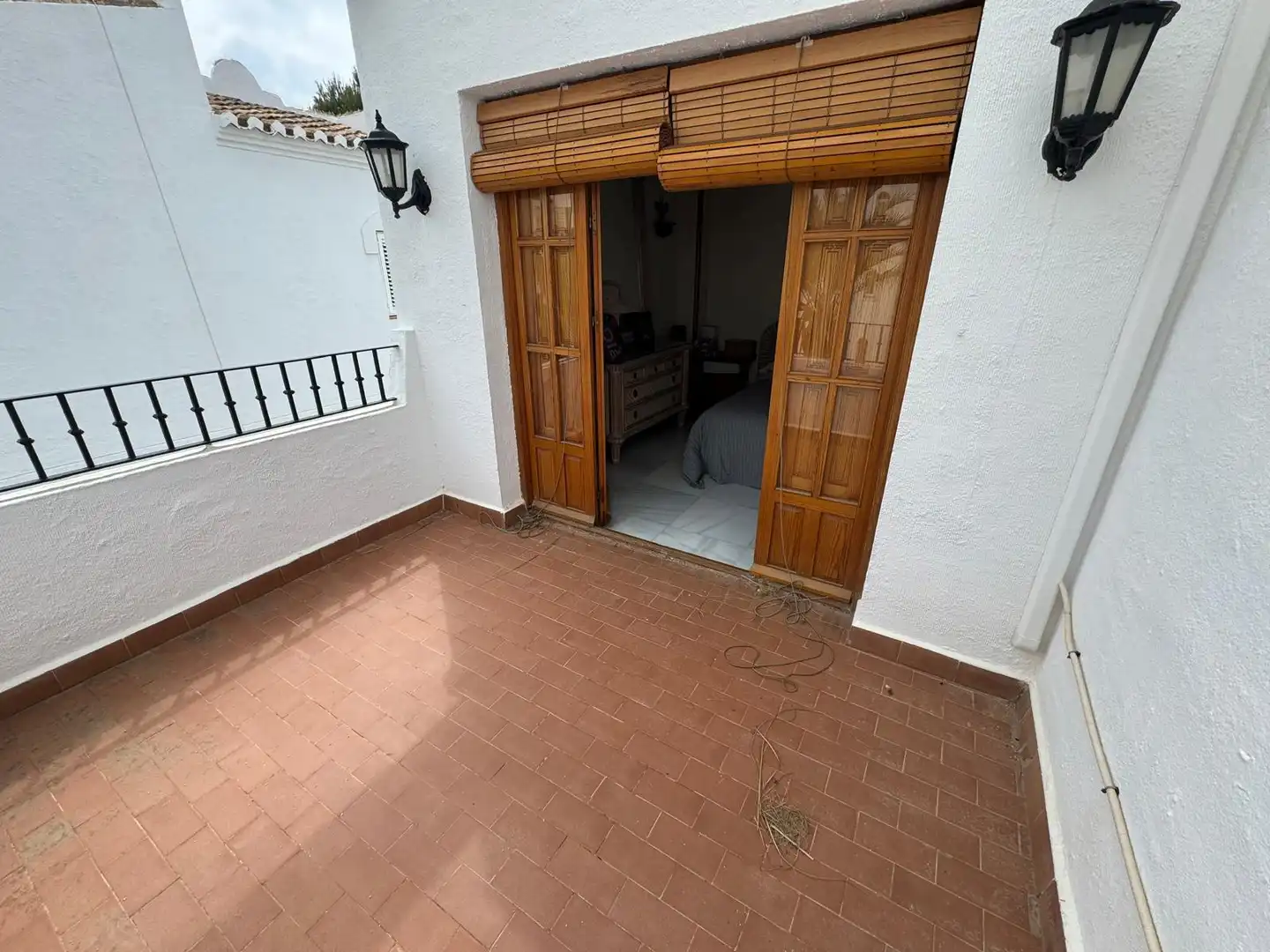 Balcony of Houses for sale in Roquetas de Mar  with Air Conditioner, Heating and Private garden