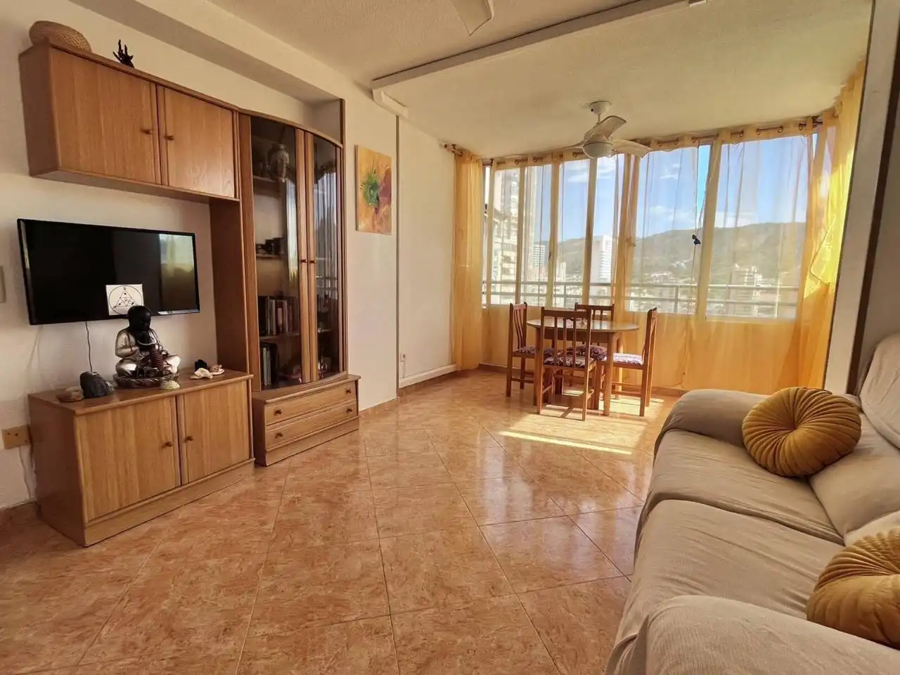 Sala de estar de Apartamento en venta en Benidorm con Aire acondicionado, Calefacción y Terraza