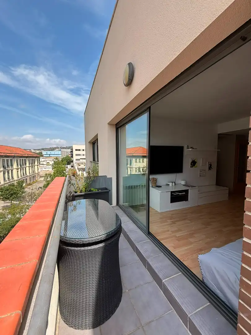 Terraza de Ático en venta en Badalona con Aire acondicionado, Calefacción y Trastero