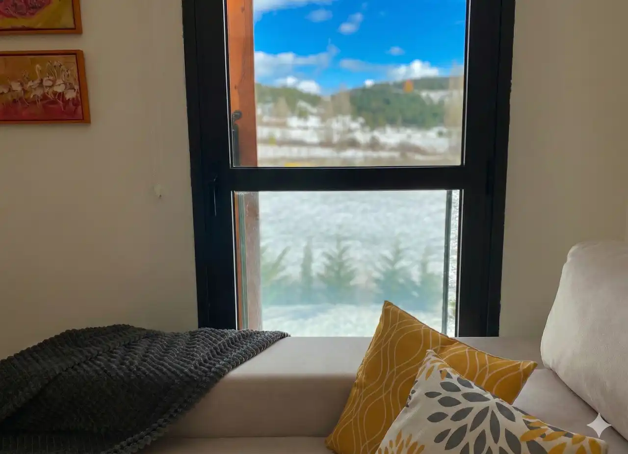Habitación de Apartamento de alquiler en Alcalá de la Selva con Calefacción, Terraza y Amueblado
