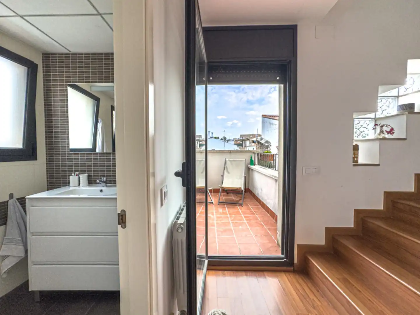 Terraza de Casa adosada en venta en Sant Pere de Ribes con Aire acondicionado, Calefacción y Parquet