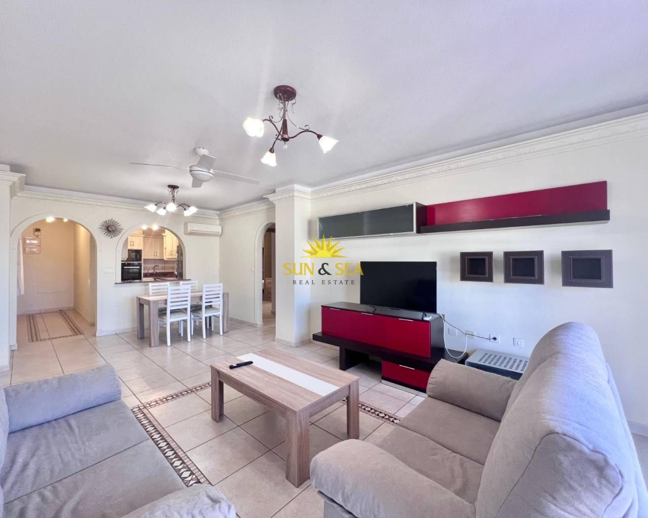Living room of Apartment to rent in San Miguel de Salinas  with Air Conditioner, Heating and Terrace