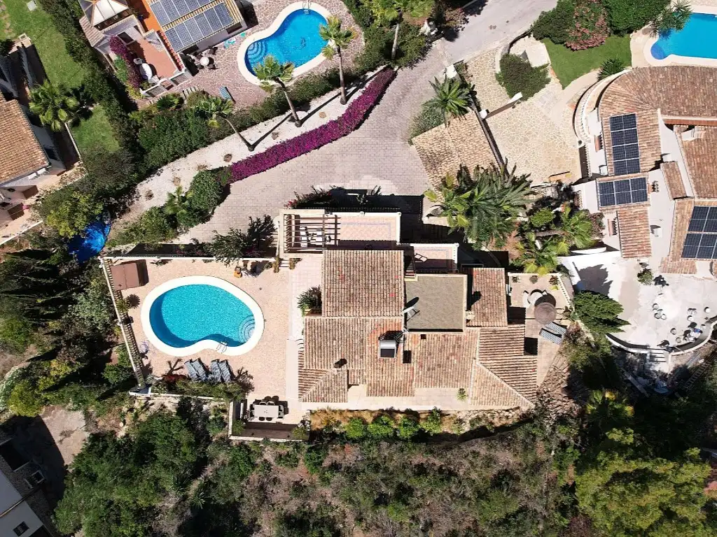 Exterior view of Houses for sale in Jávea / Xàbia  with Air Conditioner, Heating and Private garden