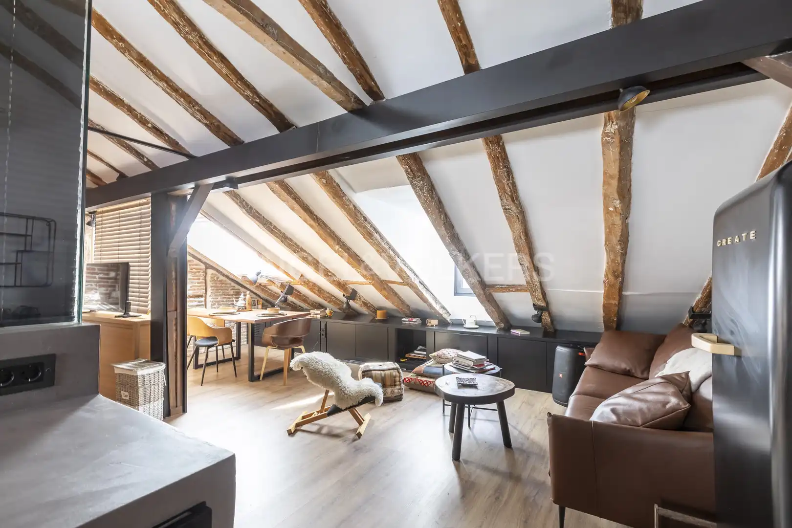 Wohnzimmer von Wohnung zur Miete in Madrid mit Klimaanlage, Heizung und Möbliert