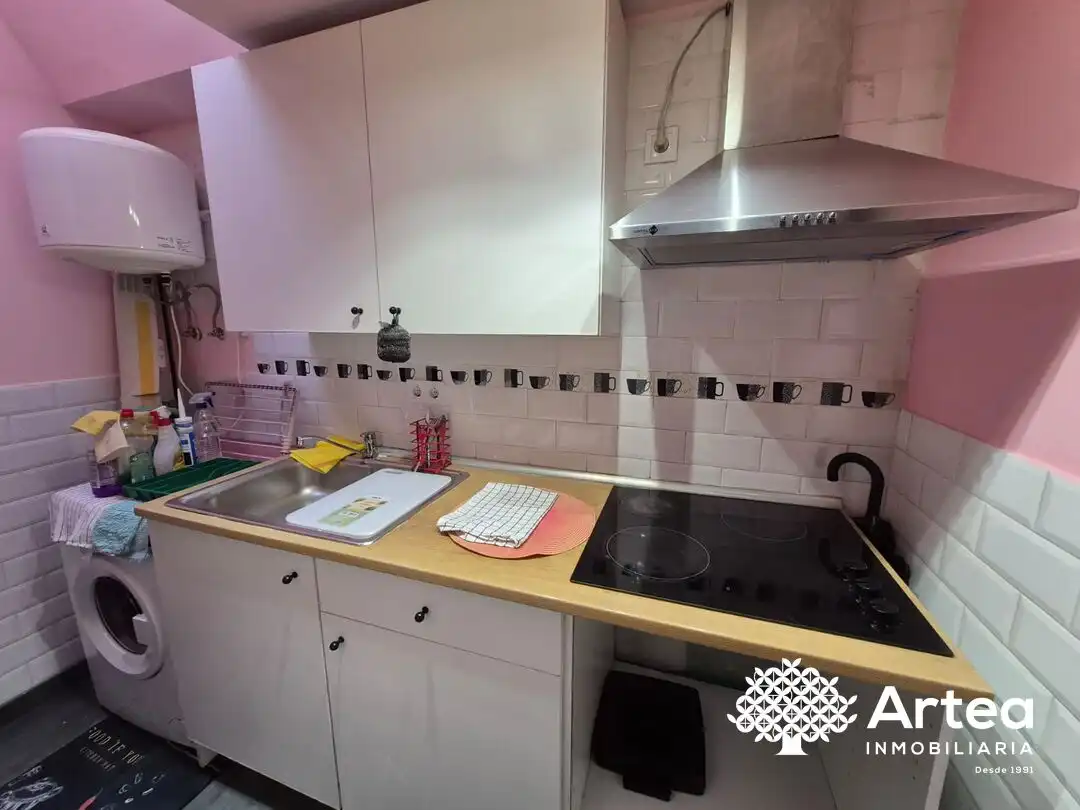 Cocina de Piso de alquiler en Bilbao  con Lavadora y Microondas
