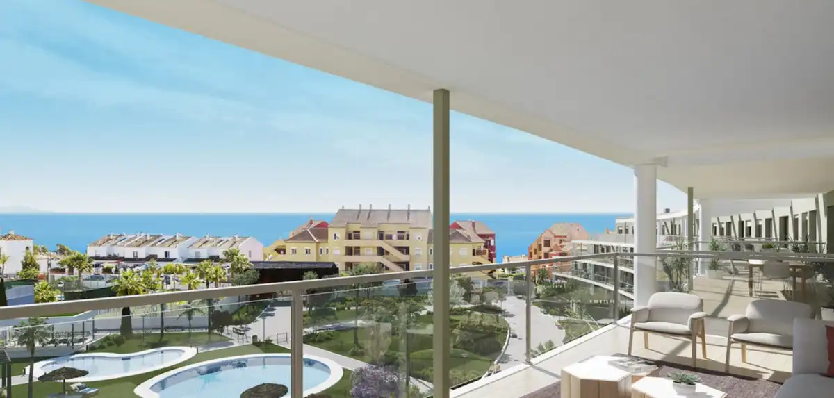 Terraza de Planta baja en venta en Manilva con Aire acondicionado, Terraza y Piscina comunitaria